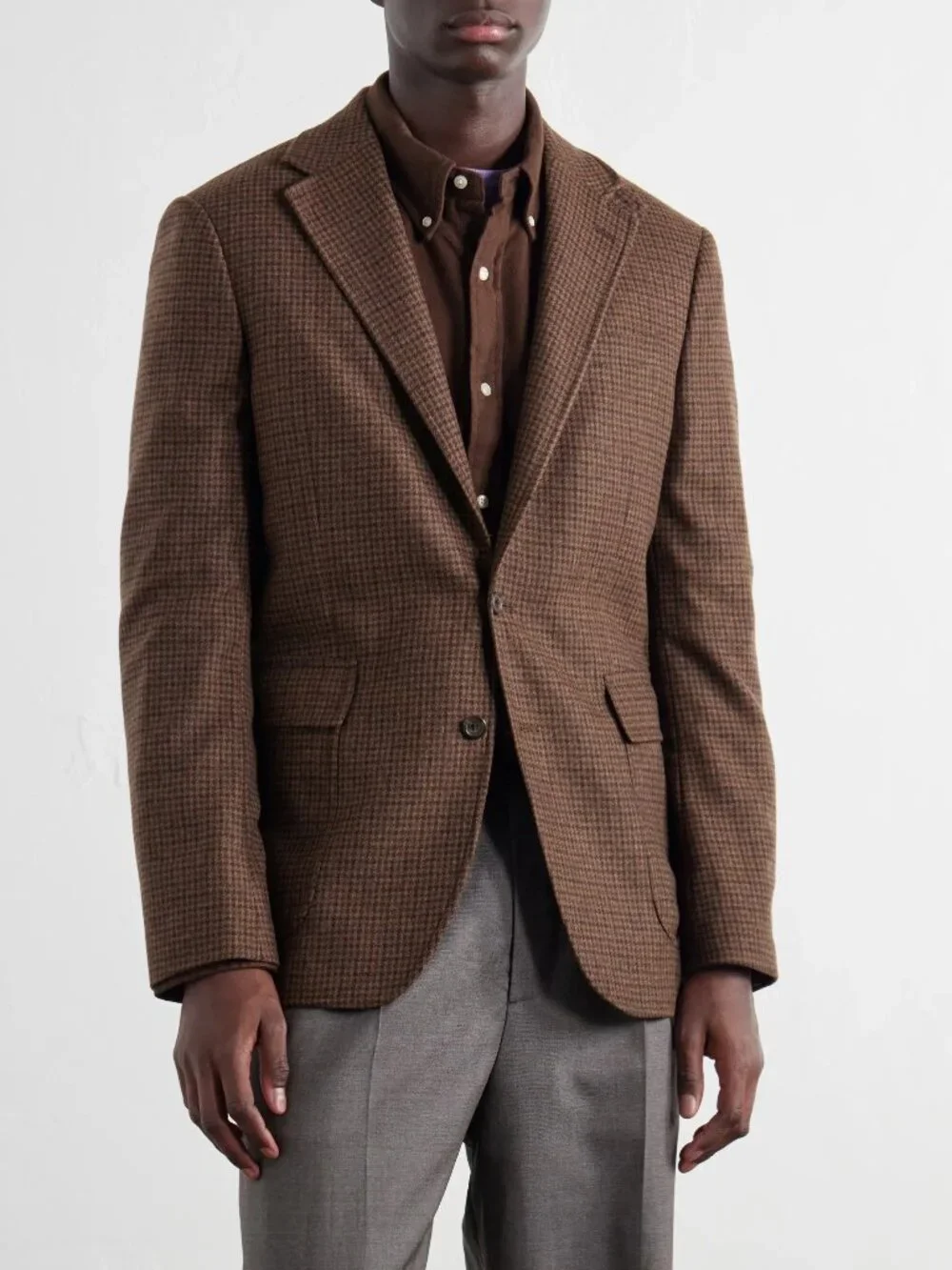 NWT POLO RAPLH LAUREN Men's Blazer Checked Brown Size 40R